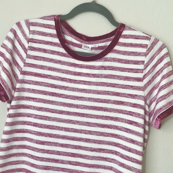 SUMMER CLOSEOUT ☀️ \GAP\• NWT Striped Short Sleeve Top - Picture 3 of 13